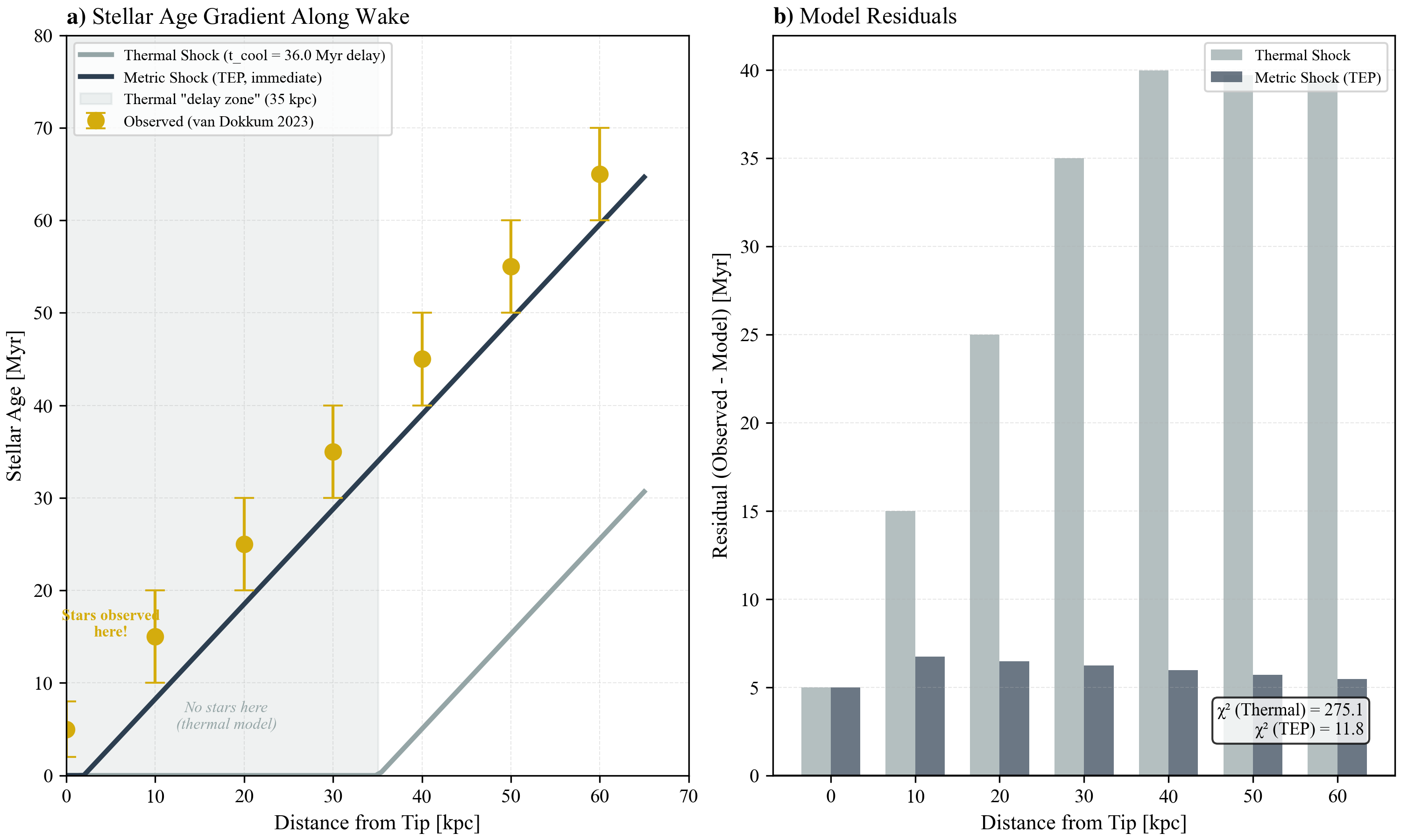 Stellar Age Gradient